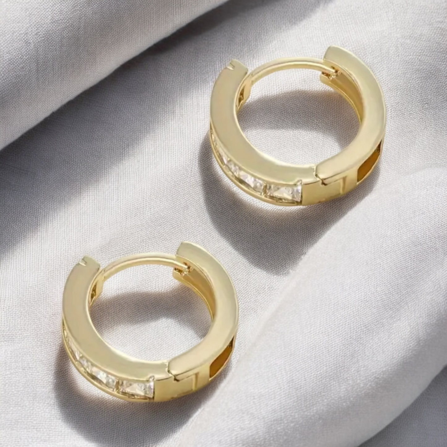 Crystal Radiance Hoops