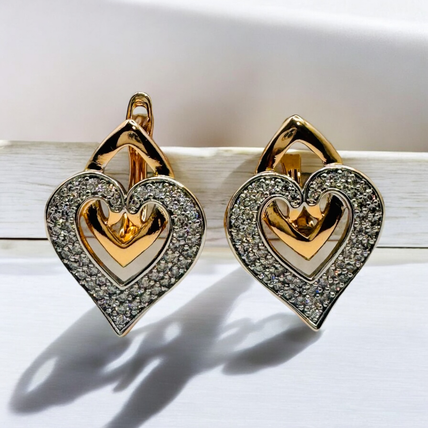 Heart Drop Earrings