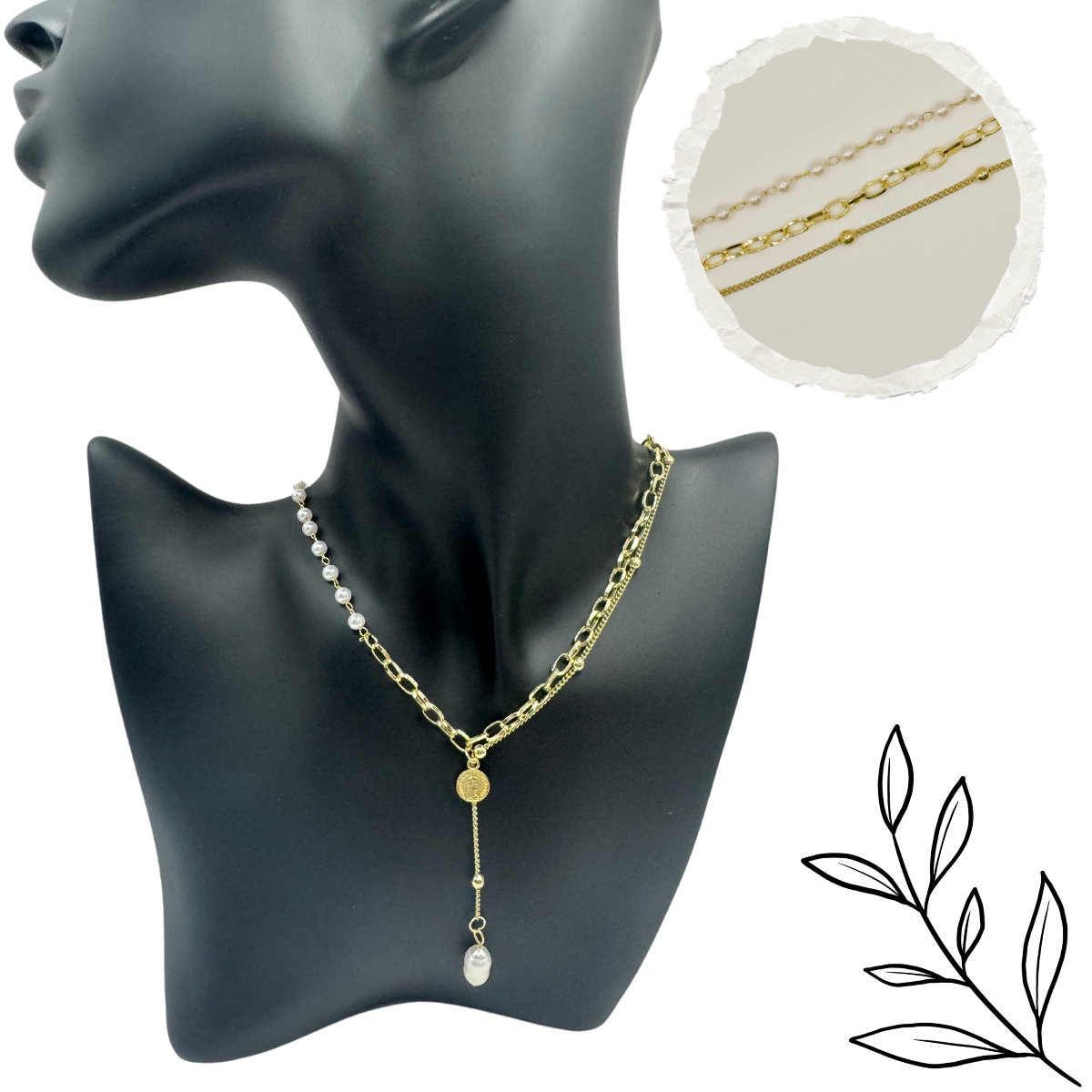 Gilded Ivory Grace Necklace