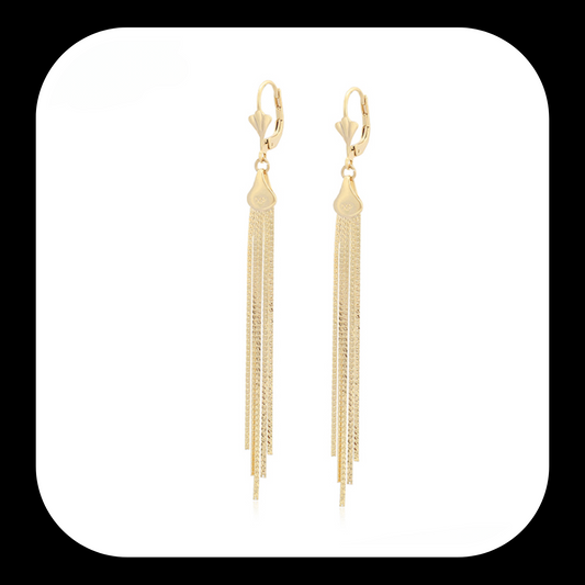 Golden Waterfall Earrings