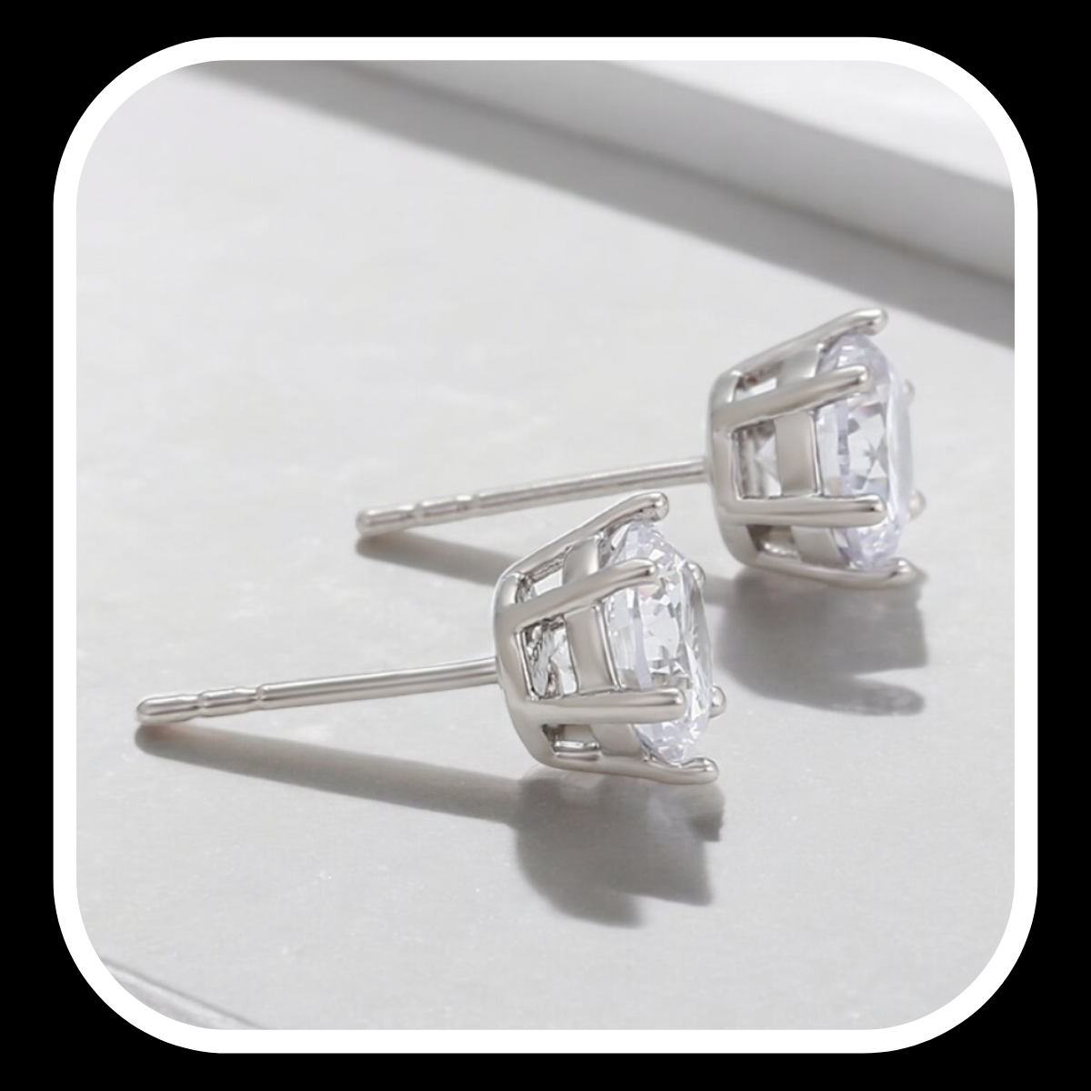 Timeless Stud Earrings-Silver