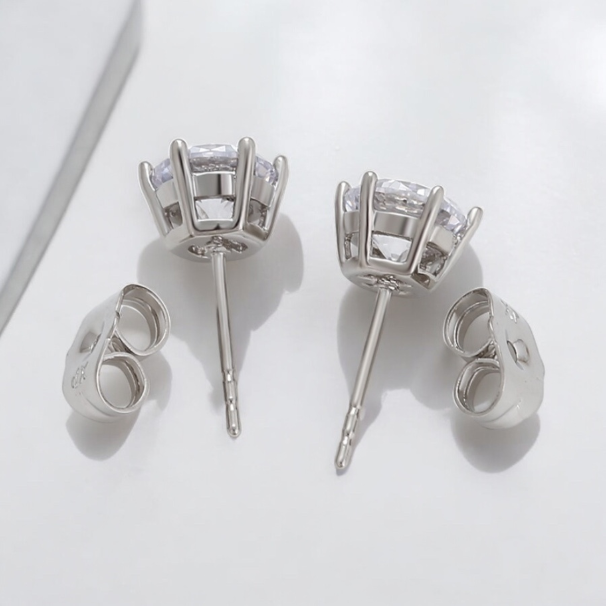 Timeless Stud Earrings-Silver