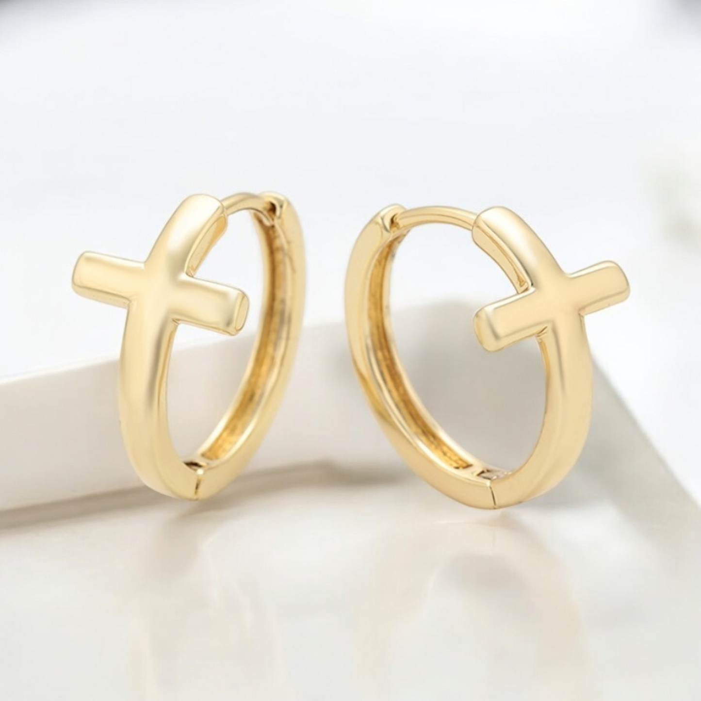 Divine Grace Hoops-Gold