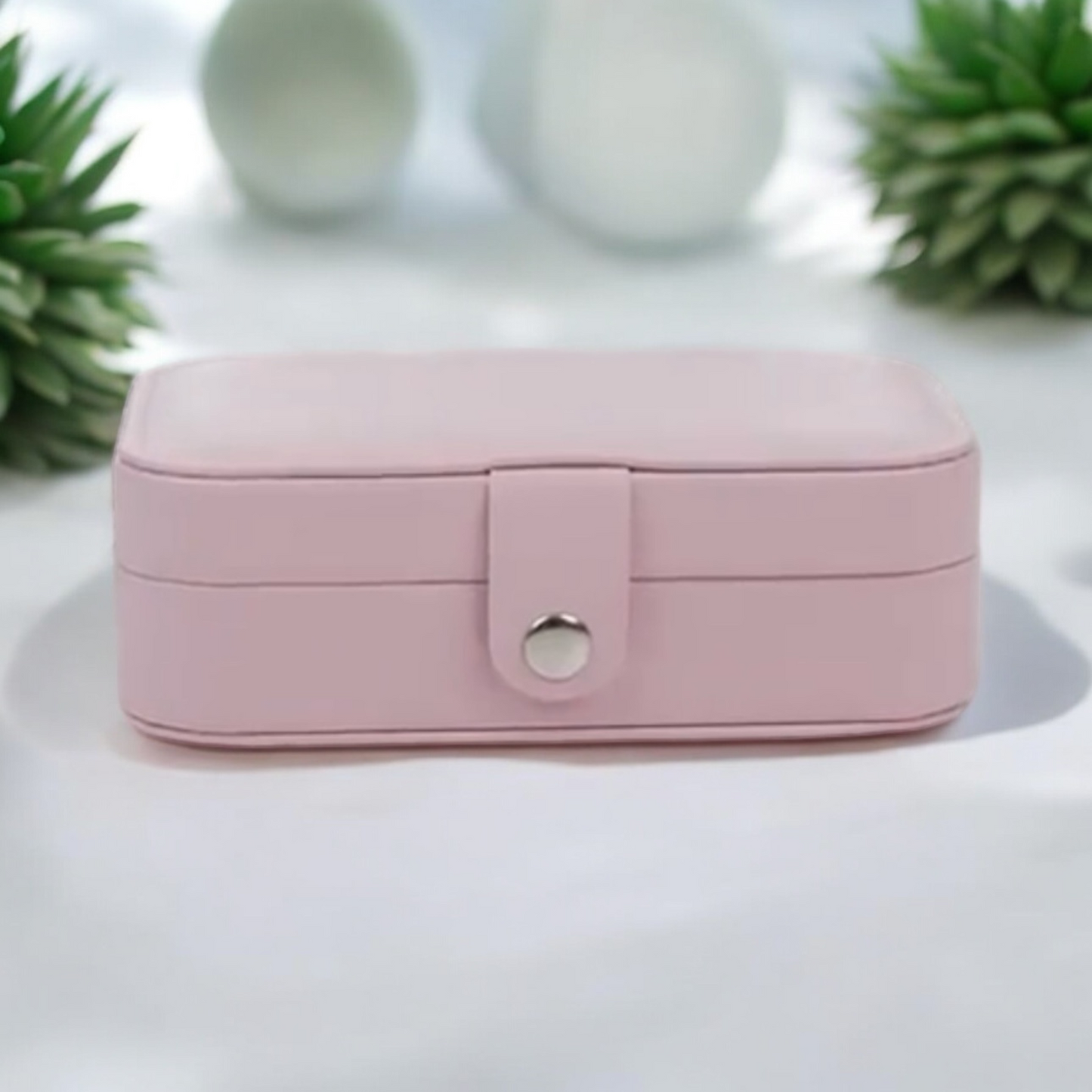 Dual Layer Storage Jewelry Box-Pink