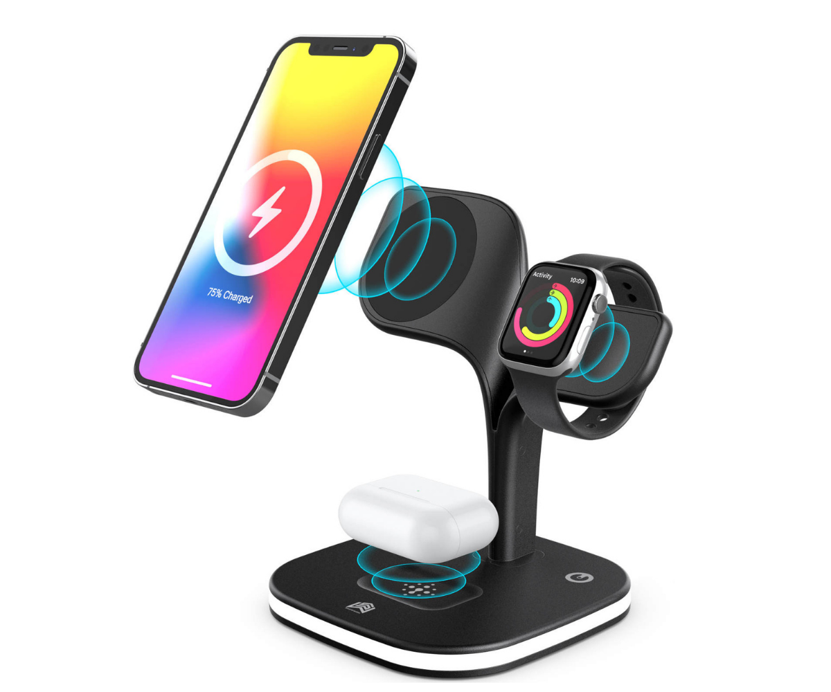 Fast 5 in 1 Magnetic Wireless Charger Station