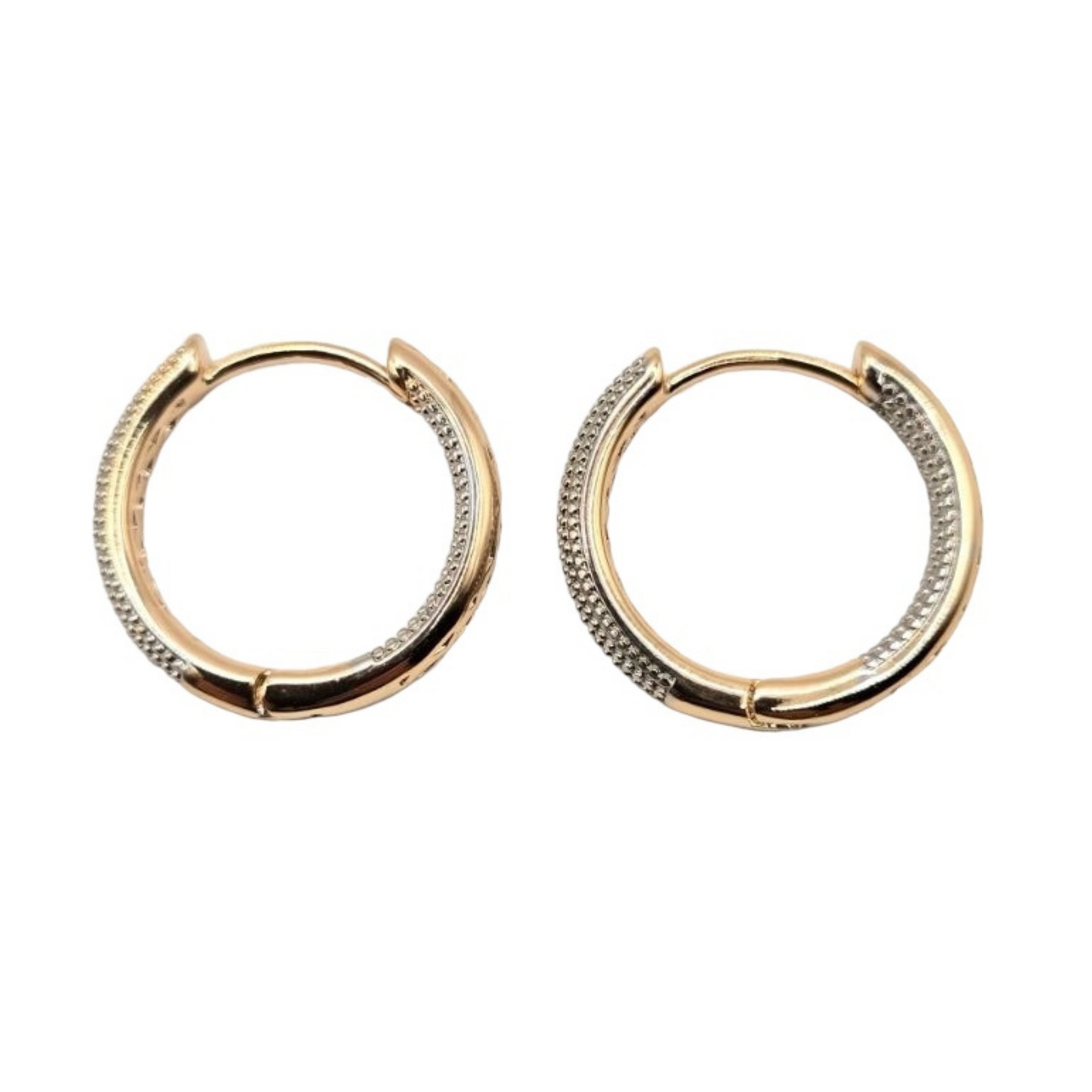 Two-Tone Twilight Hoops