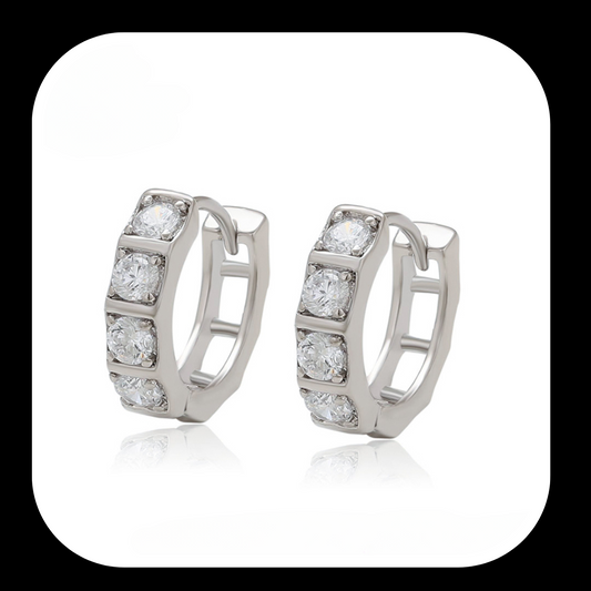 Crystal Clarity Hoops