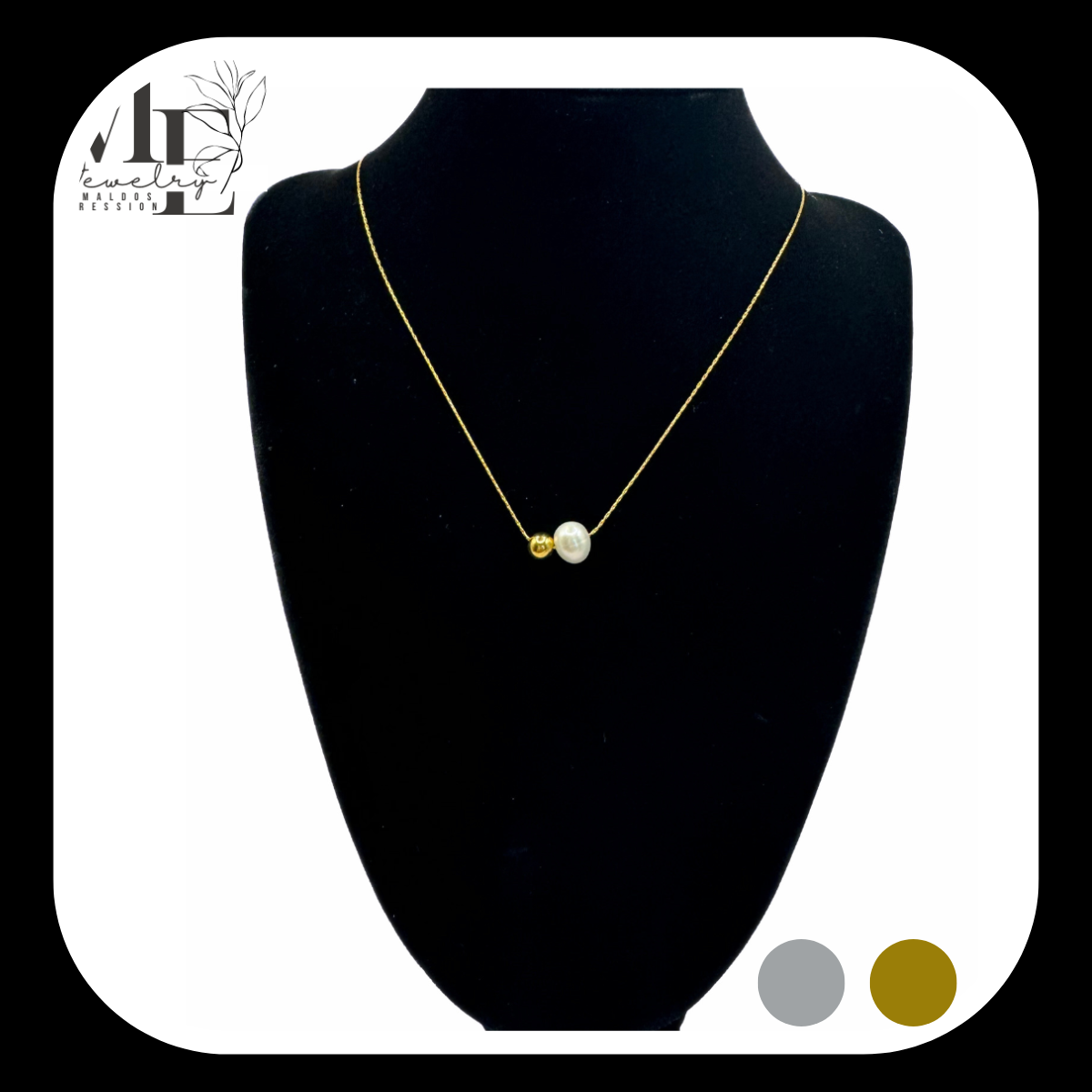 Ivory Gleam Gold/Silver Necklace