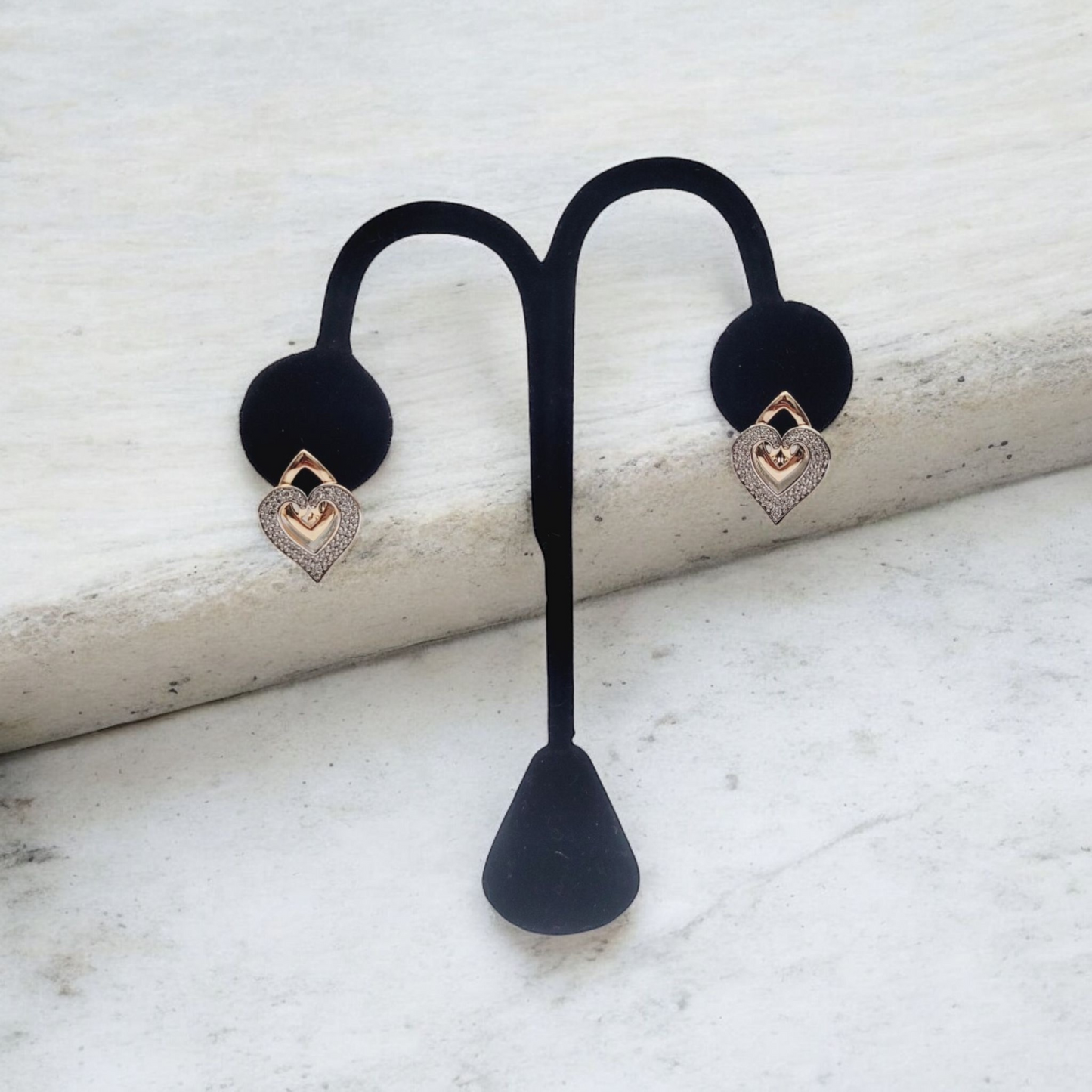 Heart Drop Earrings
