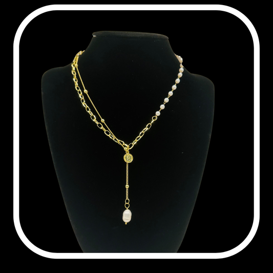 Gilded Ivory Grace Necklace
